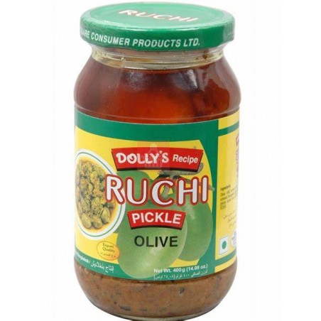 Dolly's Recipe Ruchi Olive Pickle- 400g